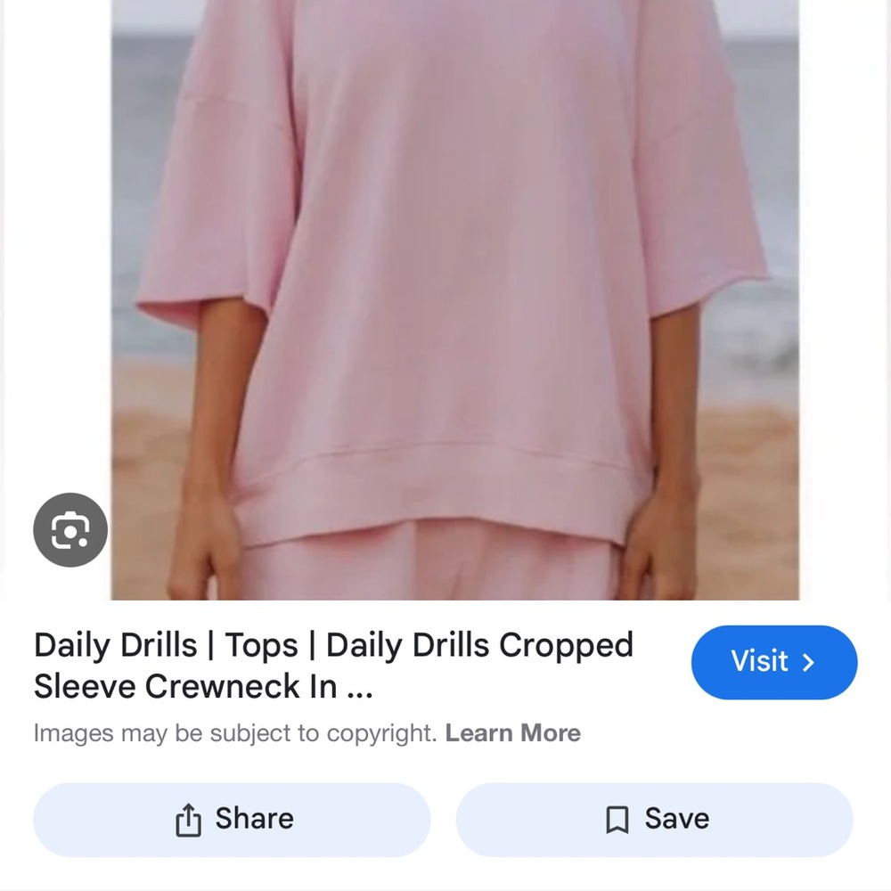 Daily Drills Cupid Cropped Sleeve Crewneck Top